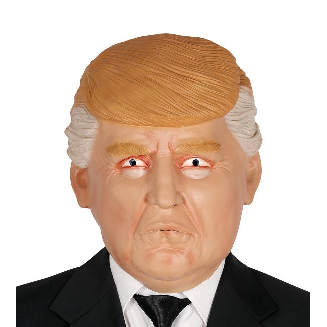 Vista principal del máscara de Donald Trump