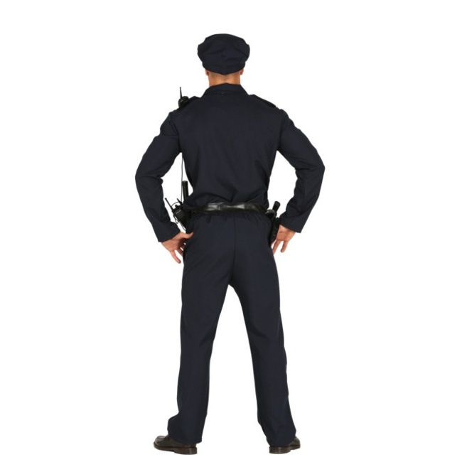 Foto lateral/trasera del modelo de policía clásico