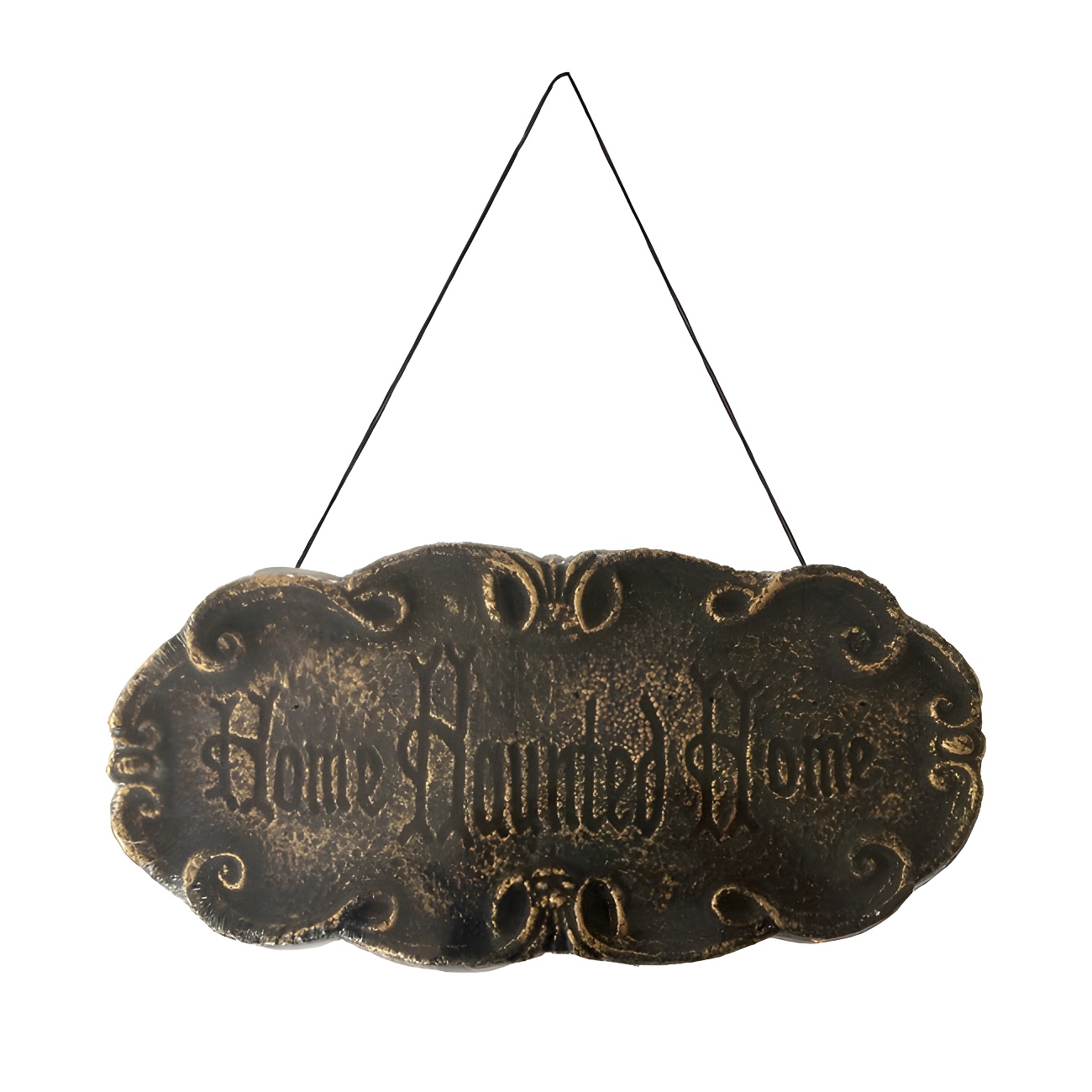 Cartel De Home Haunted Para Halloween 45 X 20 Cm Por 4 50