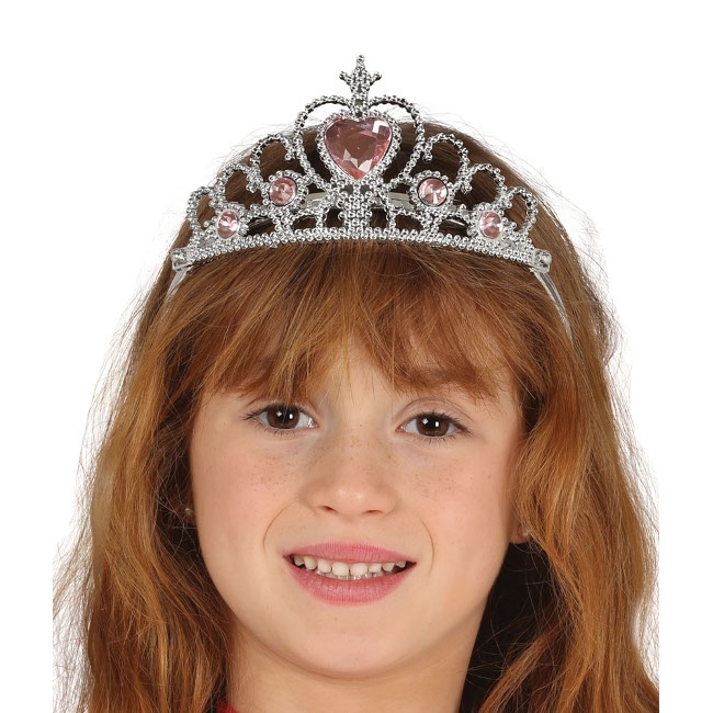 Vista frontal del tiara de princesa en stock