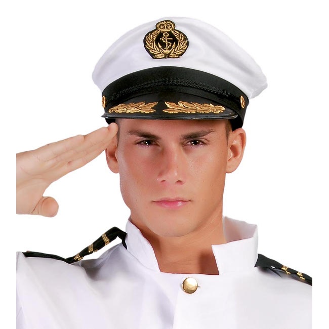 Vista delantera del gorra de almirante