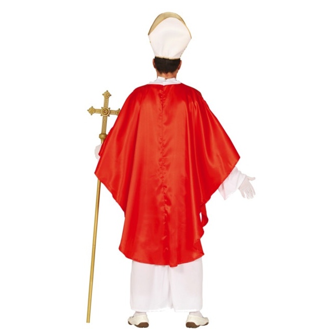 Foto lateral/trasera del modelo de Papa religioso