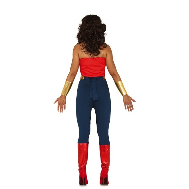 Disfraz de mujer maravilla con pantalones para mujer