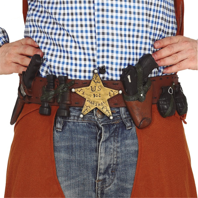 Vista principal del cinturón pistolero de foam - 66 cm en stock
