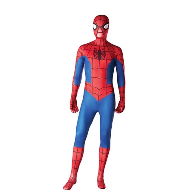Vista principal del disfraz de Spiderman edición Marvel mono completo en stock