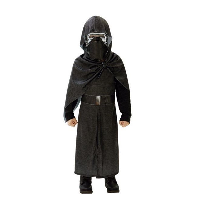 Vista delantera del disfraz de Kylo Ren Star Wars VII infantil en tallas 5 a 8 años