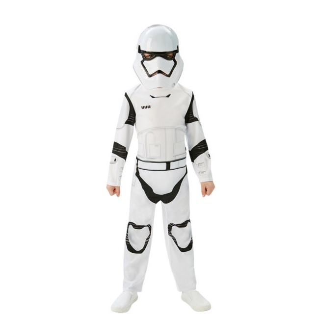 Vista principal del disfraz de Stormtrooper Star Wars en tallas 5 a 8 años