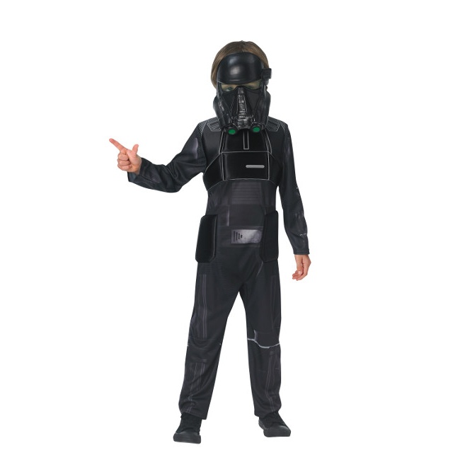 Vista principal del disfraz de Death trooper de Star Wars 9 a 10 años en stock