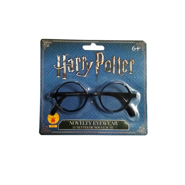 Foto detallada de gafas negras de Harry Potter