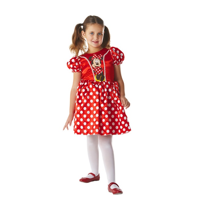 Disfraz de Minnie Mouse para niña en tallas 3 a 6 años