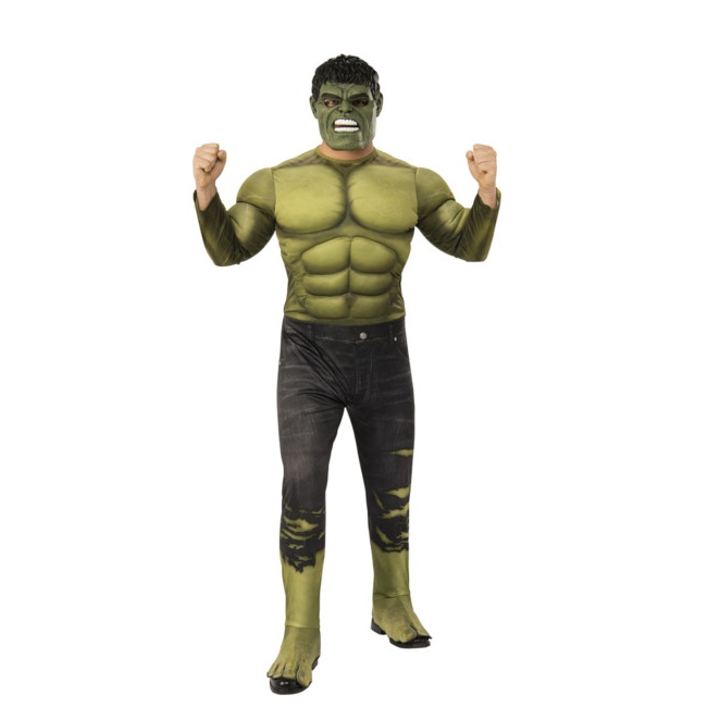 Vista principal del disfraz de Hulk de Infinity War en stock
