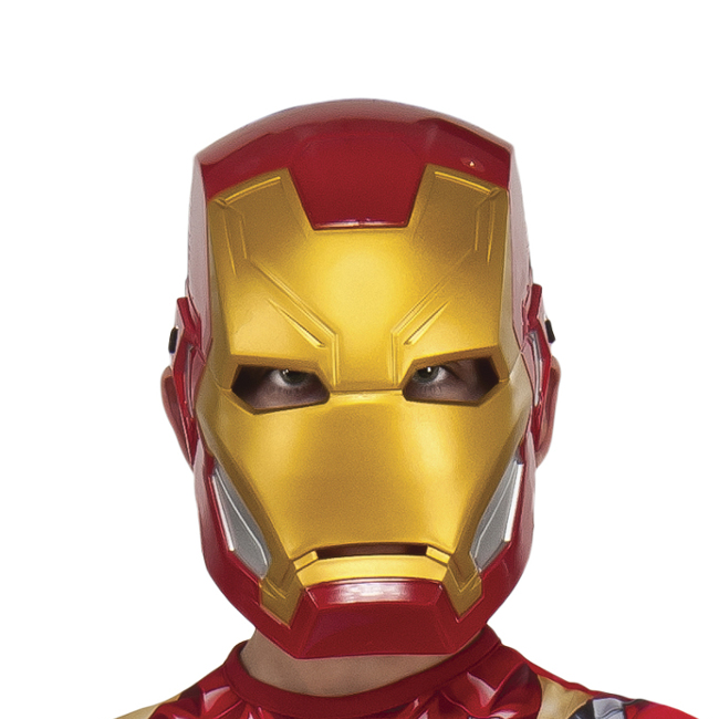 Vista frontal del máscara de Iron Man infantil