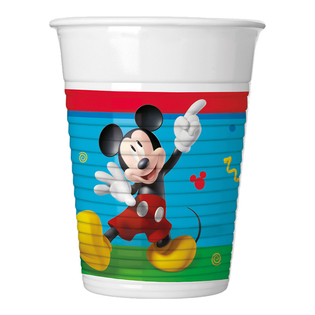 Vista principal del vasos de Mickey azul de 200 ml - 8 unidades en stock