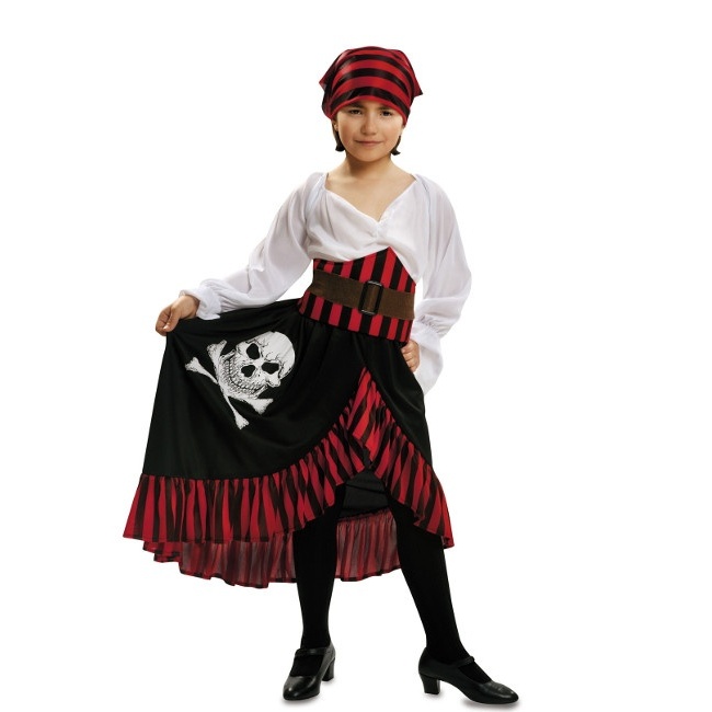 Vista principal del disfraz de pirata berberisco en tallas 3 a 12 años