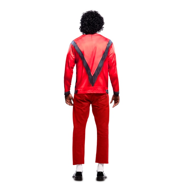 Foto lateral/trasera del modelo de Michael Jackson en Thriller