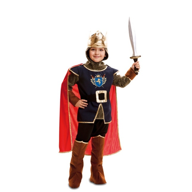Probar elección lona Disfraz de caballero medieval con capa para niño por 22,00 €