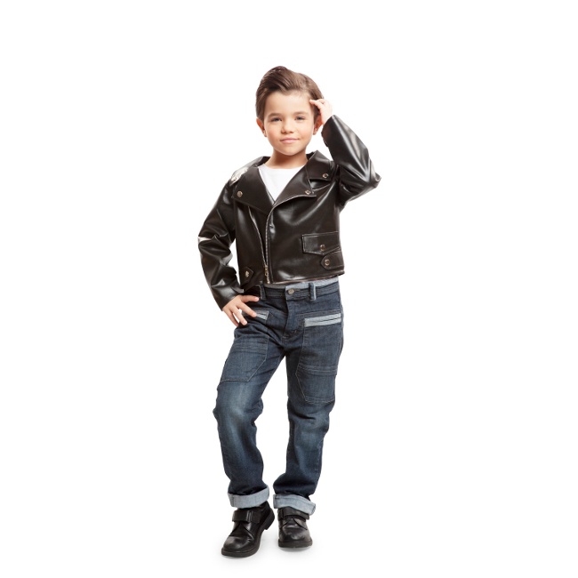 Vista principal del disfraz de chico rebelde en tallas 3 a 12 años
