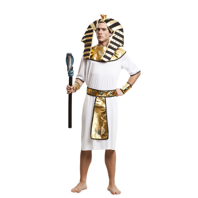 Vista delantera del disfraz de egipcio elegante en talla M-L