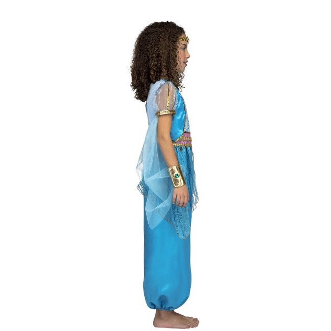 cortina Desenmarañar hospital Disfraz de princesa árabe azul para niña por 26,50 €