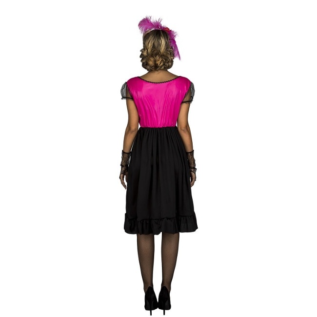 Foto lateral/trasera del modelo de madame cabaret rosa