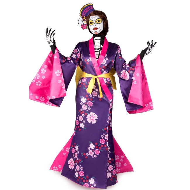 Vista principal del disfraz de Mariko de Catrinas en stock