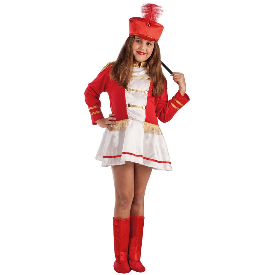 Disfraz de domador de circo rojo y negro para niña por 9,95 €