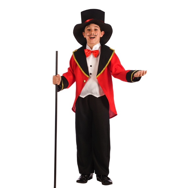 Vista principal del disfraz de domador de circo elegante en tallas 3 a 10 años