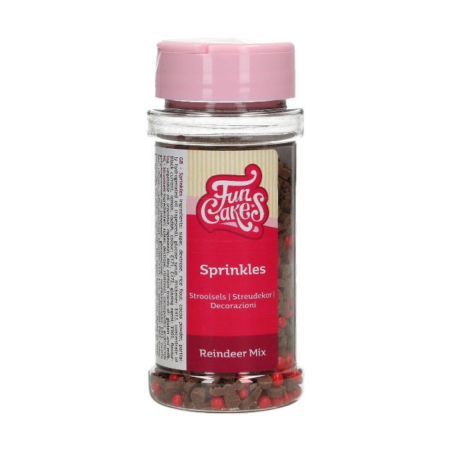 Foto detallada de sprinkles de confetti de reno de 55 gr - FunCakes