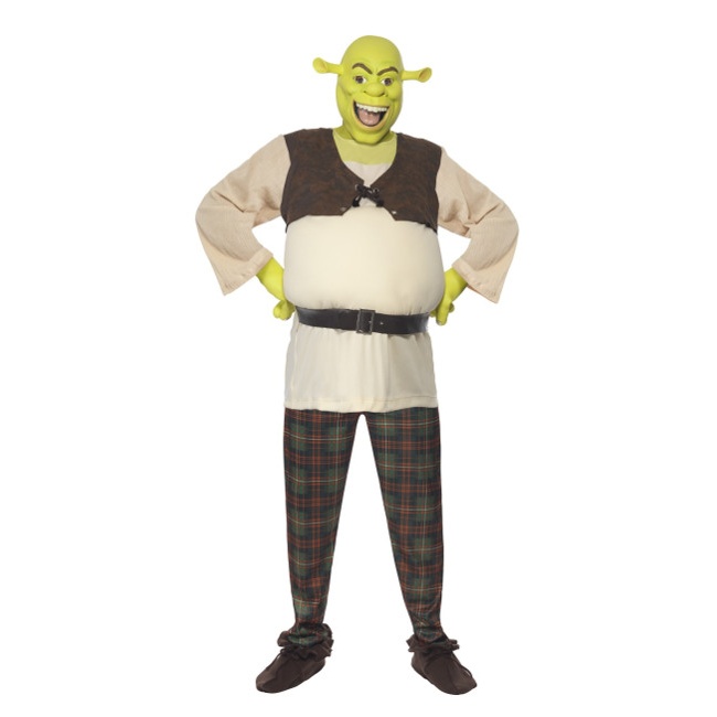 Vista principal del disfraz de Shrek