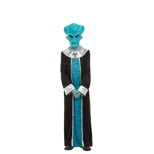 Deseo bolsillo Interminable Disfraz de extraterrestre azul para niño por 28,25 €