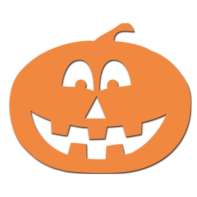 Figura silueta calabaza de 65 x 45 cm - 6 unidades por 4,95 €
