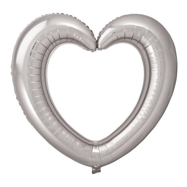 Globo de corazón de 80 x 70 cm - 1 unidad