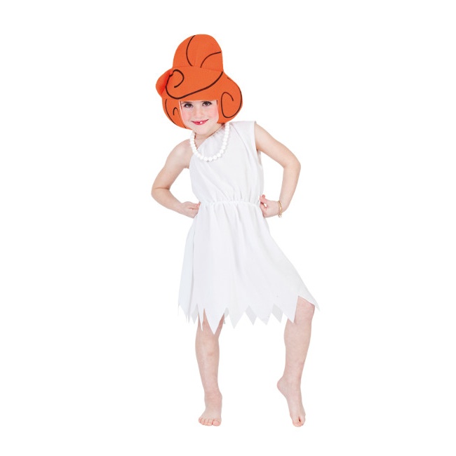col china Centímetro sencillo Disfraz de cavernícola blanco para niña por 9,95 €