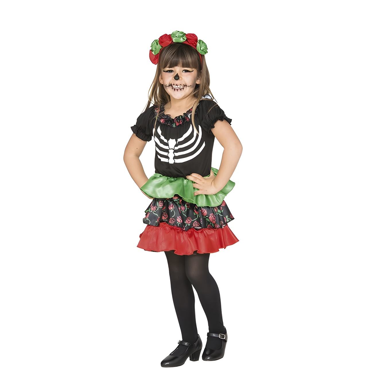 Disfraz de esqueleto Catrina para bebé niña por 19,00 €