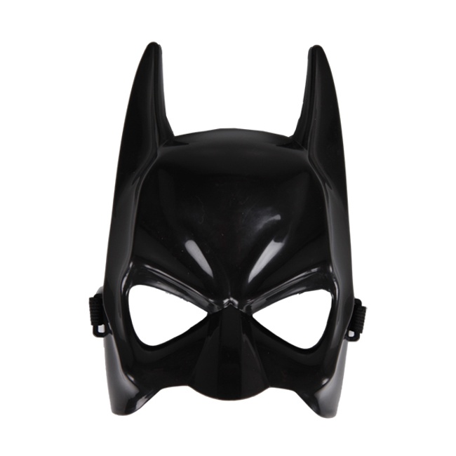 Vista delantera del máscara de superhéroe murciélago infantil en stock