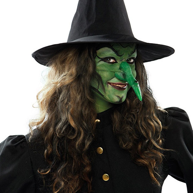 Rubie's Disfraz Co para mujer, nariz de bruja, verde, talla única, Verde