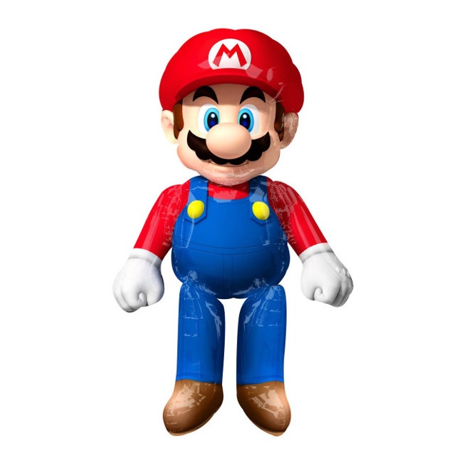 Vista delantera del globo de Mario Bros de 1,52 x 0,91 cm - Anagram en stock