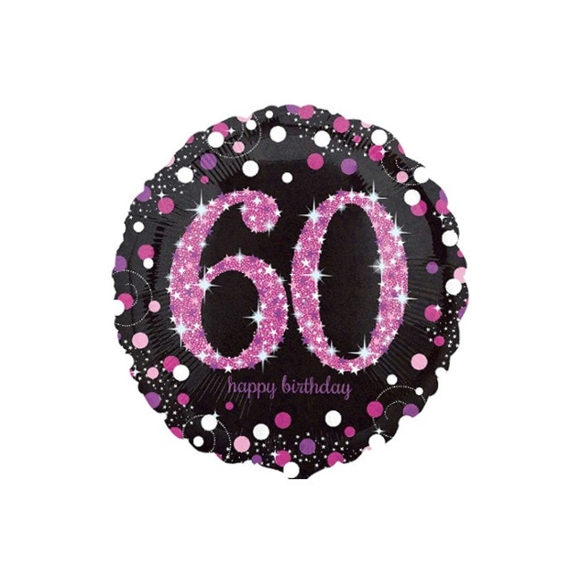 Vista principal del globo de Pink Birthday en stock