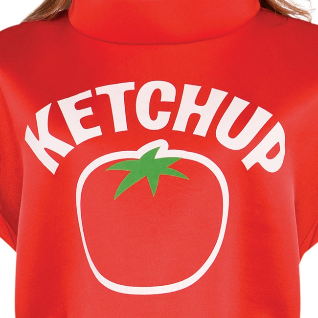 Foto lateral/trasera del modelo de bote ketchup