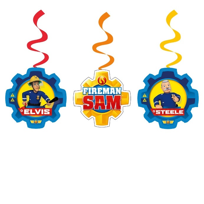 Colgantes decorativos de Sam el Bombero - 6 unidades por 3,25 €