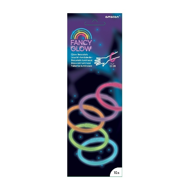 Pulseras con luz neón colores surtidos - unidades por 4,25 €