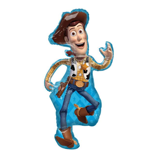 Vista frontal del globo de Toy Story de Woody de 0,55 x 1,11 m - Anagram en stock