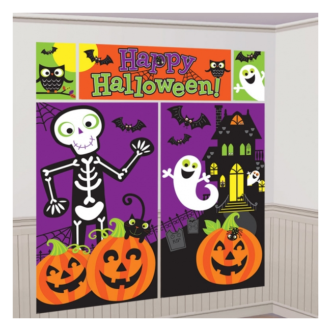Mural decorativo de Halloween 5 piezas por 3,50
