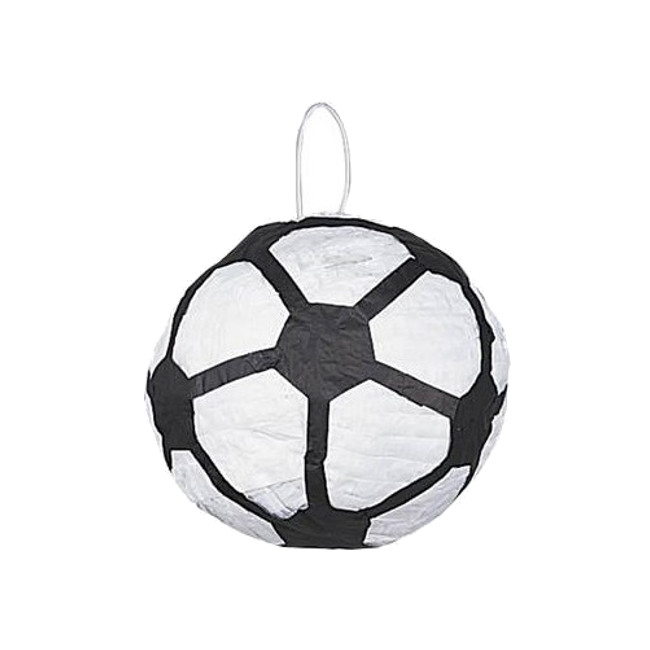 Vista frontal del piñata 3D de fútbol de 87 cm