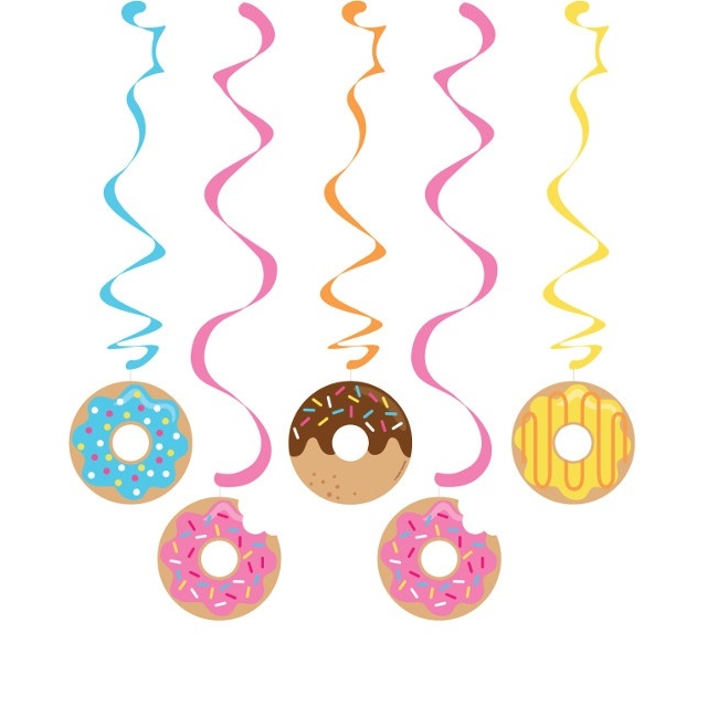 Vista principal del colgantes decorativos de Donuts - 5 unidades en stock