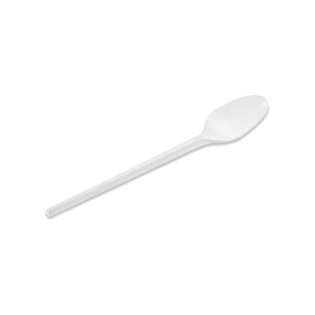 Vista principal del cucharas blancas de 12,5 cm - Maxi Products - 24 unidades en stock