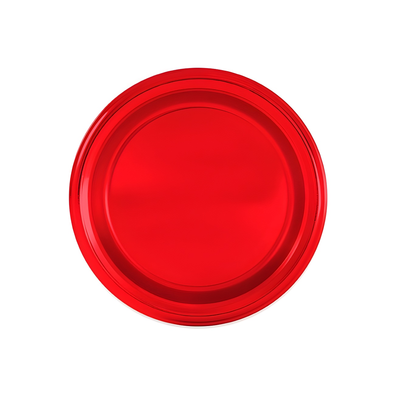 individuales rojos redondos