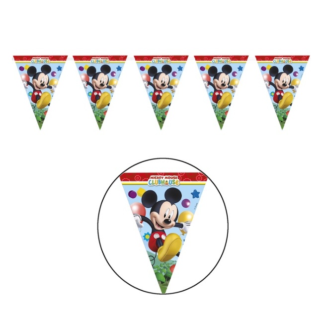 Vista delantera del banderín de Mickey Mouse - 2,30 m en stock