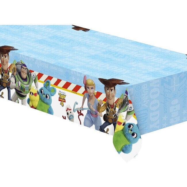Vista delantera del mantel de Toy Story 4 - 1,20 x 1,80 cm en stock
