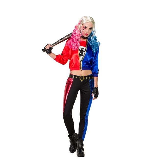 Altoparlante Excavación Abuelos visitantes Disfraz de Harley supervillana para adulta por 24,95 €